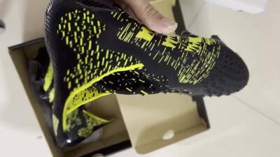 Men's Adidas Predator Freak.1 FG Football Boots - Black/Yellow