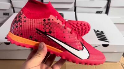 Unisex Nike Air Zoom Mercurial Superfly 9 Elite TF Football Shoes - Red/White/Black