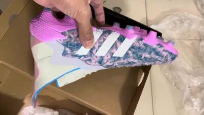 Unisex Adidas Predator Freak+ FG Football Boots - Blue/Pink/White/Grey