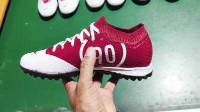 Unisex Nike Air Zoom Mercurial Vapor 15 Elite TF Football Shoes - White/Black/Red