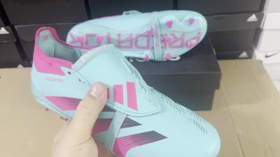 Unisex Adidas Predator Elite Foldover Tongue FG Football Boots - Jade/Red/Pink